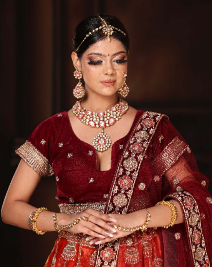 Bridal Polki Necklace Set