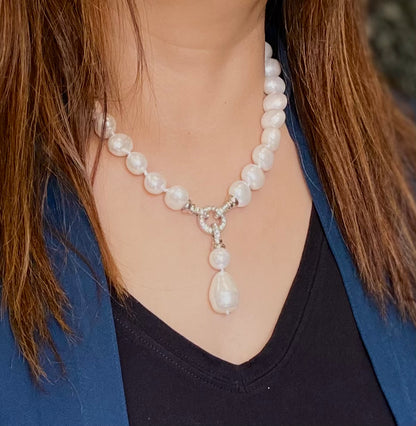 Pearl Drop Necklace Set